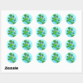 Sticker voor recycling op Aardedag (Vel)