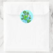 Sticker voor recycling op Aardedag (Tas)