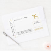 Sticker voor reisthema instapkaart mixer Name Tag (Envelop)