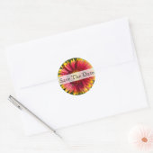 Sticker voor rode en gele bloem (Envelop)