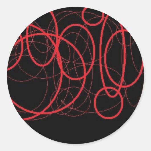 sticker voor rode en zwarte cirkels (Voorkant)