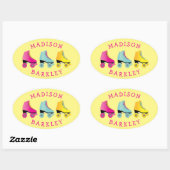 Sticker voor rolstoelschaatsen, Kind met rolschaat (Vel)