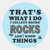 Sticker voor Rotsenverzamelaar - Grappig Geschenk (Voorkant)
