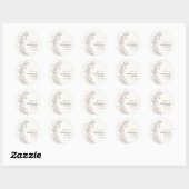 Sticker voor rustieke trouwkaarten bedankt (Vel)