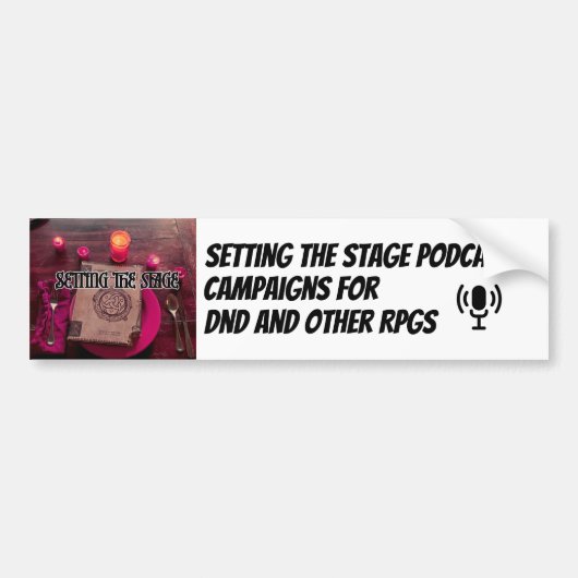 Sticker voor Setting the Stage Podcast (Voorkant)