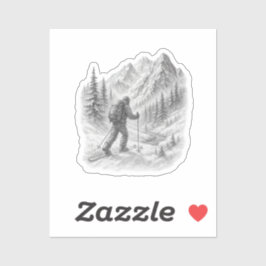Sticker voor Skitoeren in de Wildernis