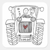 Sticker voor speciale landenbruiloft (Voorkant)