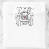 Sticker voor speciale landenbruiloft (Tas)