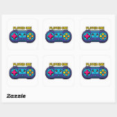 Sticker voor Speler Eén Cute Retro Game Controller (Vel)