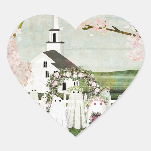 Sticker voor spookbruiloft (Voorkant)