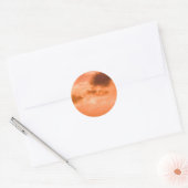 Sticker voor Sunset & Clouds Round (Envelop)