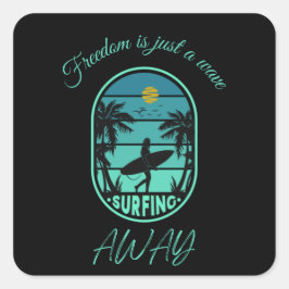 sticker voor surven liefhebber