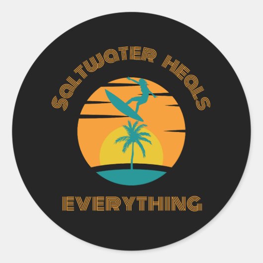 sticker voor surven liefhebber (Voorkant)