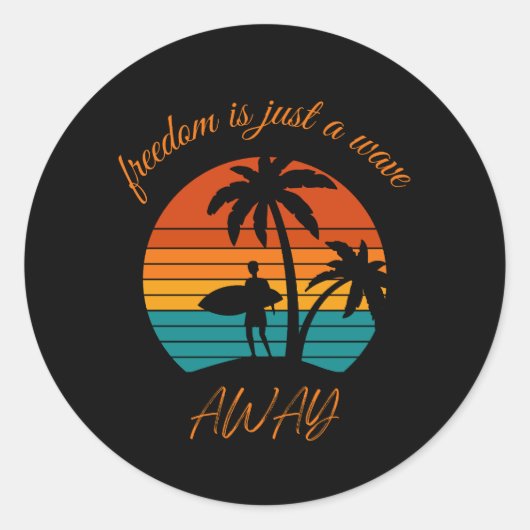 sticker voor surven liefhebber (Voorkant)