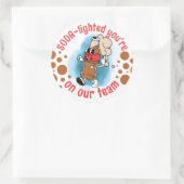 Sticker voor teammedewerker behandelingsonderschei (Tas)