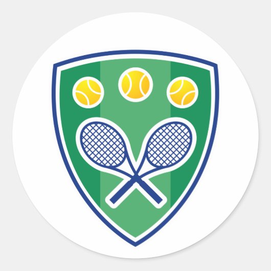 Sticker voor tennisspelers (Voorkant)