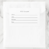 Sticker voor tentoonstellingslabel Kunstgalerie Ad (Tas)