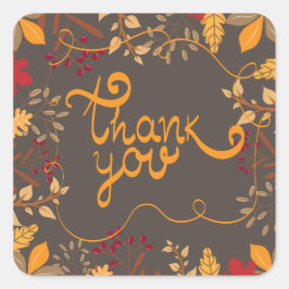 Sticker voor Thanksgiving geschenken verpakking