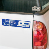 Sticker voor trailer bumper van Pro-Wrestler Dueli (Op Truck)