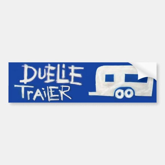Sticker voor trailer bumper van Pro-Wrestler Dueli (Voorkant)