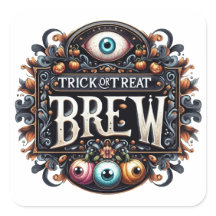 Sticker voor Trick or Treat-bier