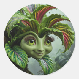 Sticker voor tropisch ontwerp