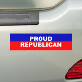 Sticker voor trotse Republikeinen (Op auto)