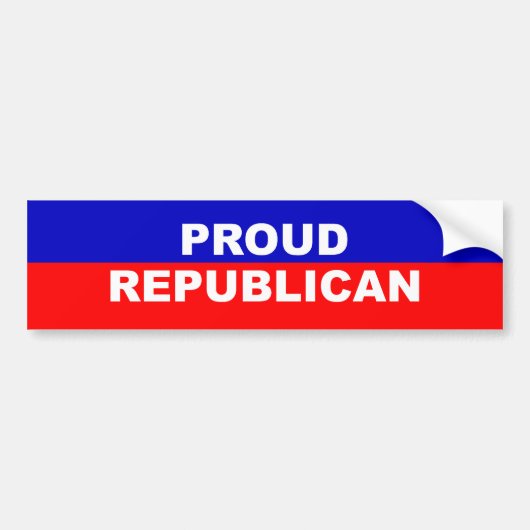 Sticker voor trotse Republikeinen (Voorkant)
