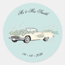 Sticker voor trouwauto favoriet