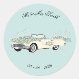 Sticker voor trouwauto favoriet