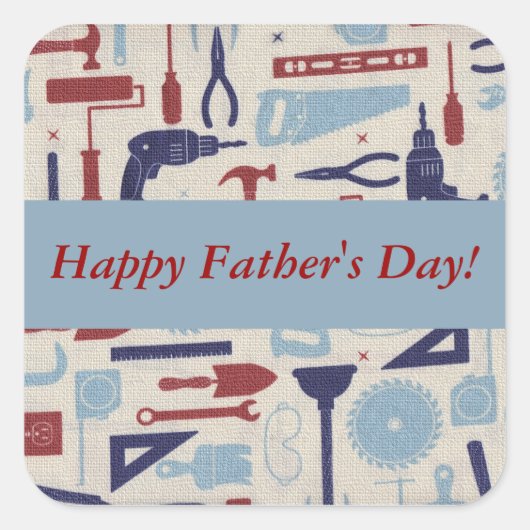 Sticker voor vaders gereedschap (Voorkant)