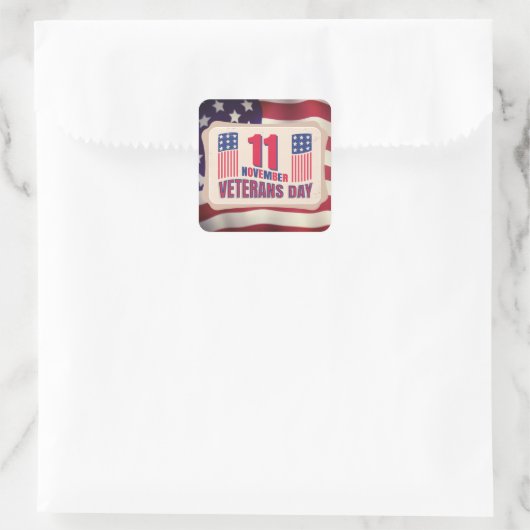 sticker voor Veteranendag (Tas)