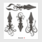 Sticker voor vierkante pictogrammen Contour instel (Vel)