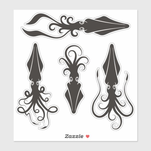 Sticker voor vierkante pictogrammen Contour instel (Vel)