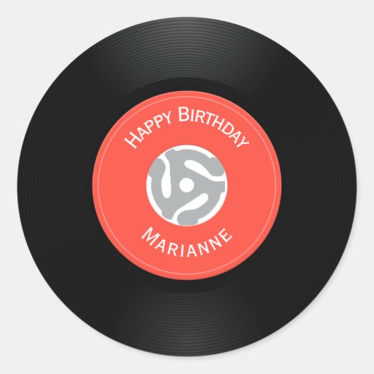  Sticker voor vinylrecord (Voorkant)