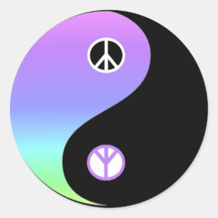 Sticker voor vrede en evenwicht