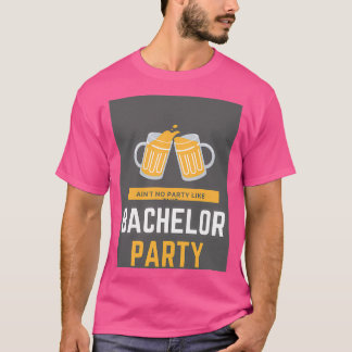 Sticker voor vrijgezellenfeest t-shirt