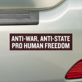 Sticker voor vrijheid bumper (Op auto)