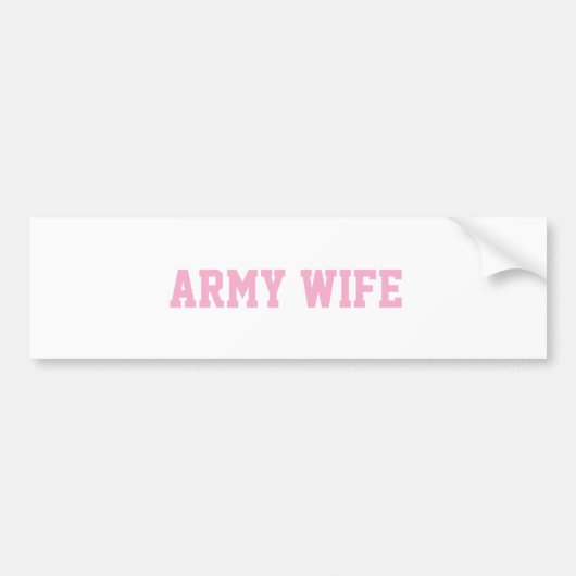 Sticker voor vrouw van militair (Voorkant)