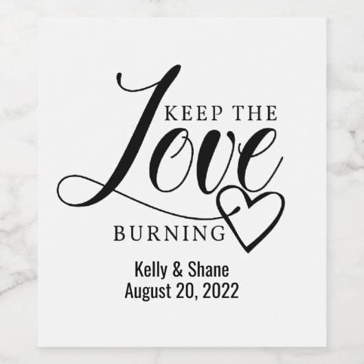 Sticker voor weddenschappen, kaarsensticker, klass (Enkel label)