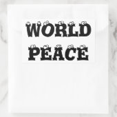 STICKER VOOR WERELDVREDE (Tas)