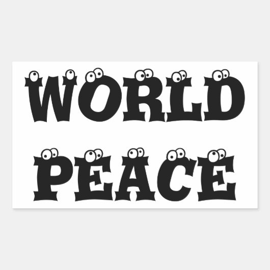 STICKER VOOR WERELDVREDE (Voorkant)