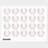 Sticker voor wildflower bruidsfeest cadeautje (Vel)