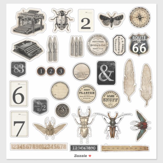  Sticker voor willekeurige elementen (Vel)