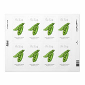 Sticker voor zaadpakket | Etiket erwtenzaad (Full Sheet)