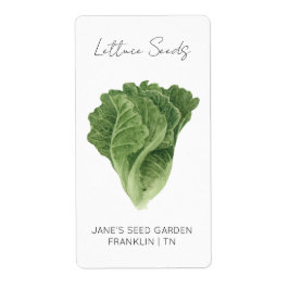 Sticker voor zaadpakket | Etiket slasoorten
