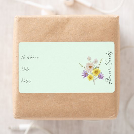 Sticker voor zaadpakket | Flower Seed Packet Label (Insitu)