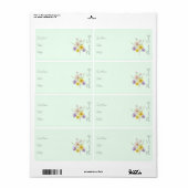 Sticker voor zaadpakket | Flower Seed Packet Label (Full Sheet)