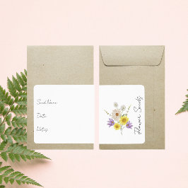 Sticker voor zaadpakket | Flower Seed Packet Label