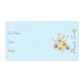 Sticker voor zaadpakket | Flower Seed Packet Label (Voorkant)